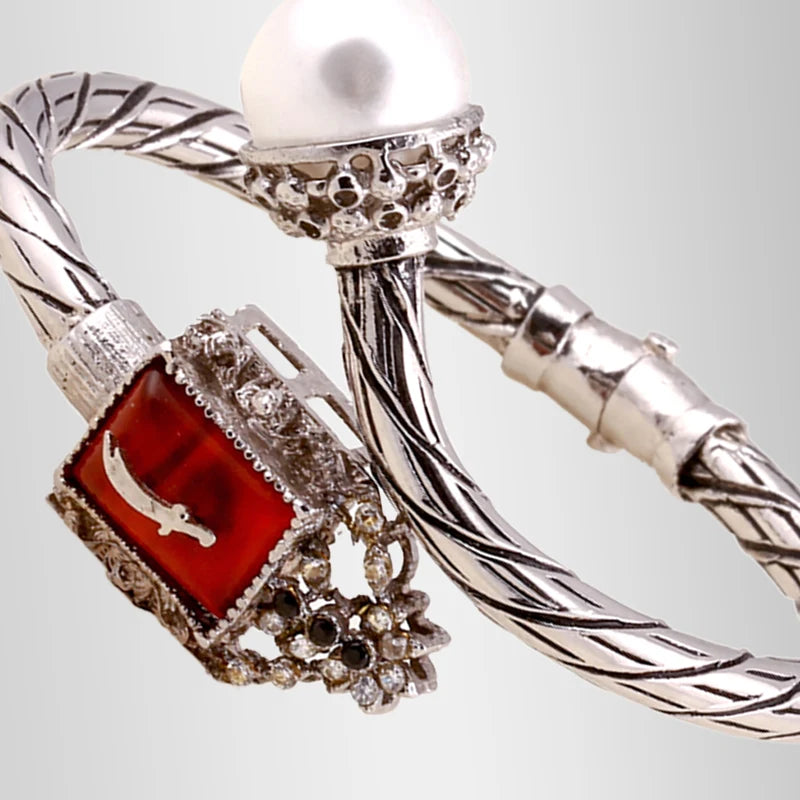 Aqeeq Zulfiqar Bracelet Kara Pearl Turkish Design