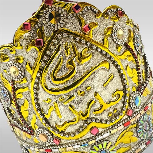 Tajj Mola Ali (as) Haider e Karar Silver with Golden Polish