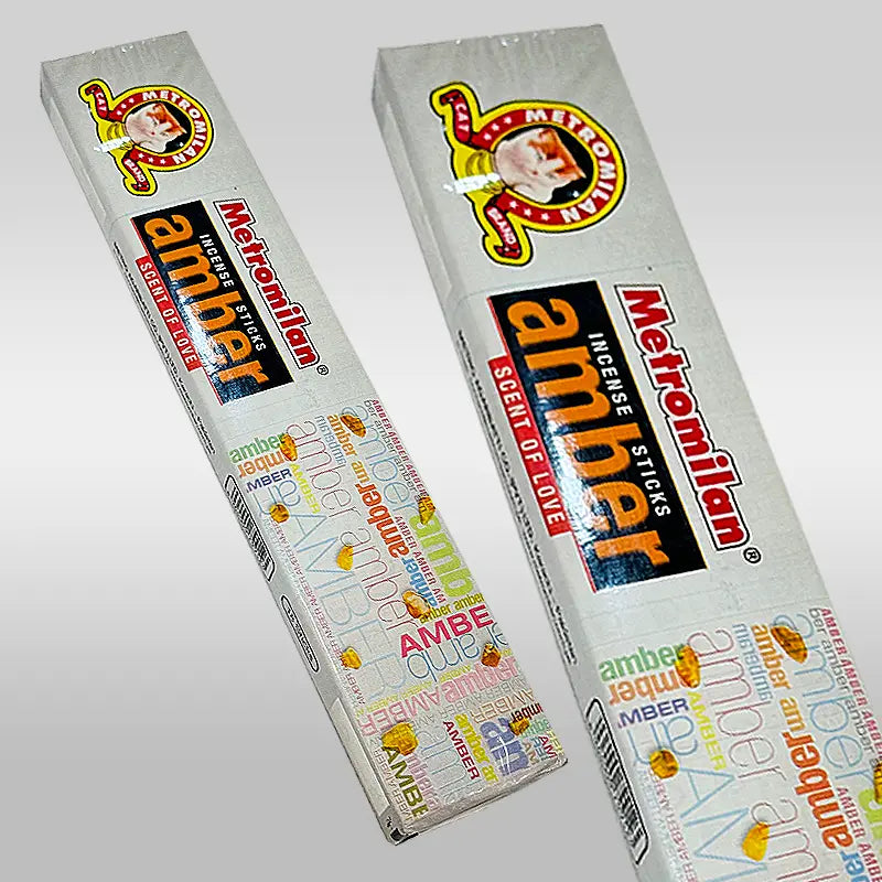 Metromilan Amber Agarbatti Room fragrance Pack of 2pcs