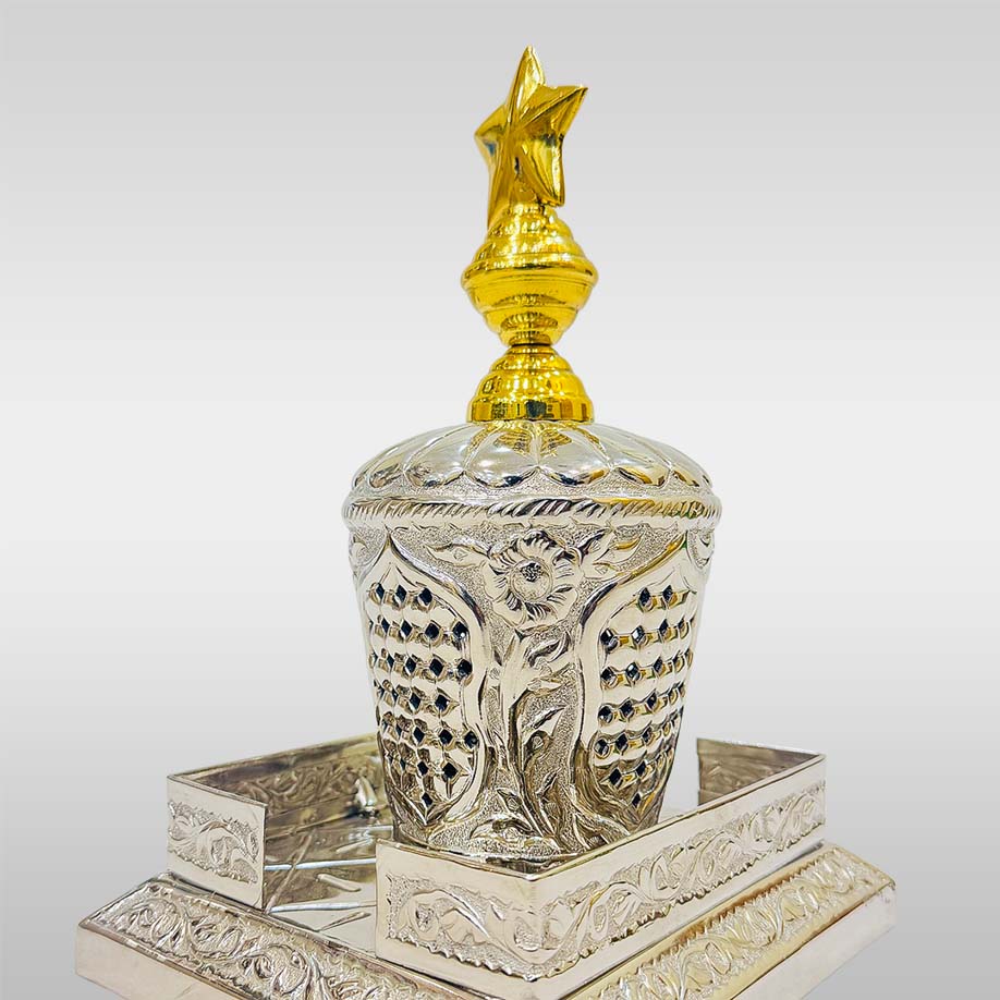 Zari Bibi Fatima (sa) German Silver 8 X 6 inch