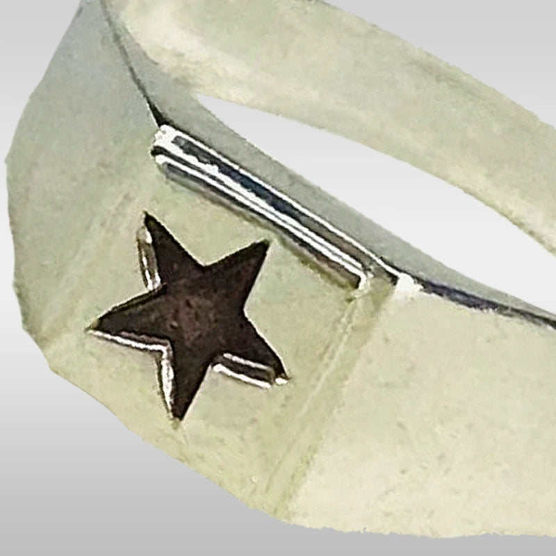Hirzejawad Taweez Ring Pure Silver Star Ring