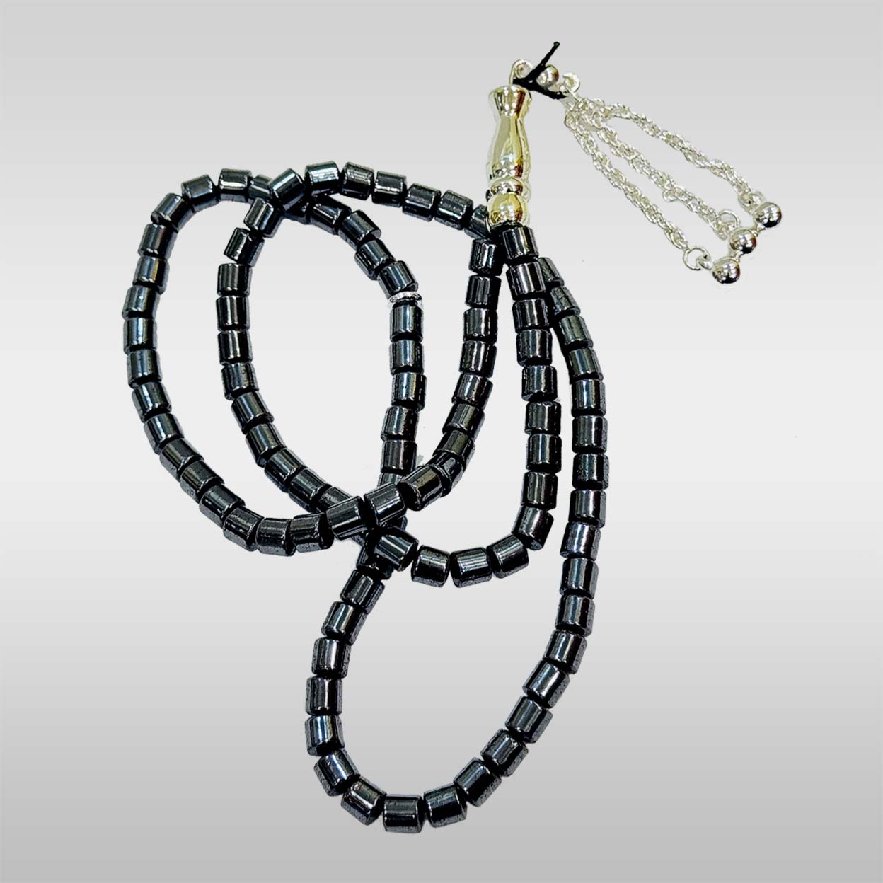 Natural Hadeed Tasbih Hematite Stone Tasbih