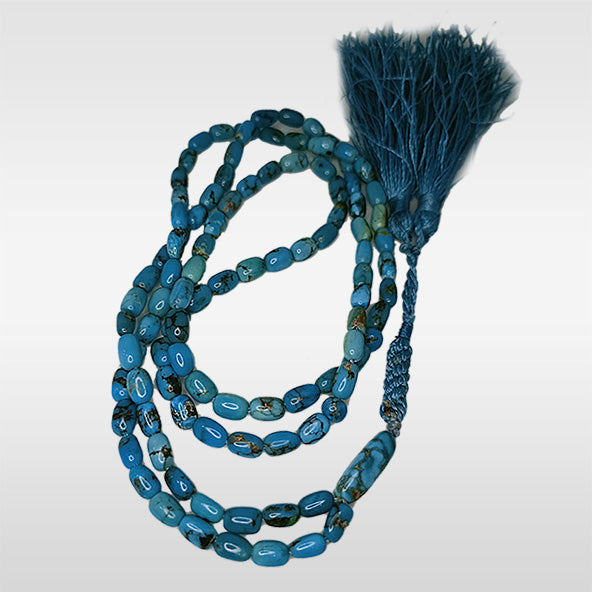 Original Feerozah Turquoise Tasbih 100 Beads Neshapuri Feerozah