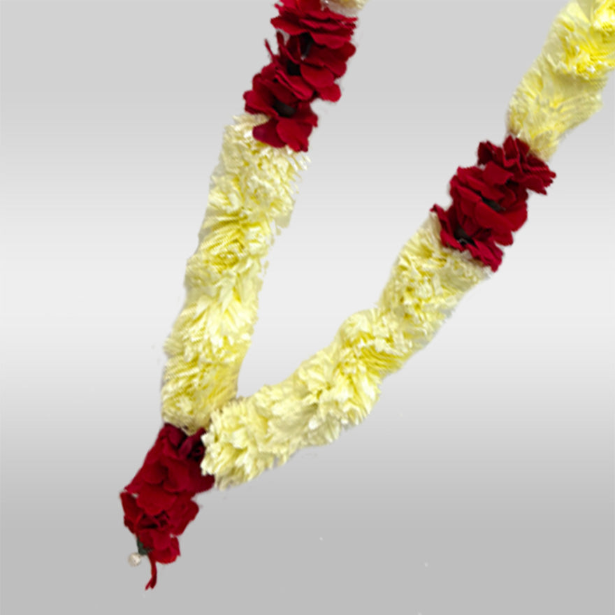 Cream and Red Rose Flowers For Alam Taboot Set of 5pcs