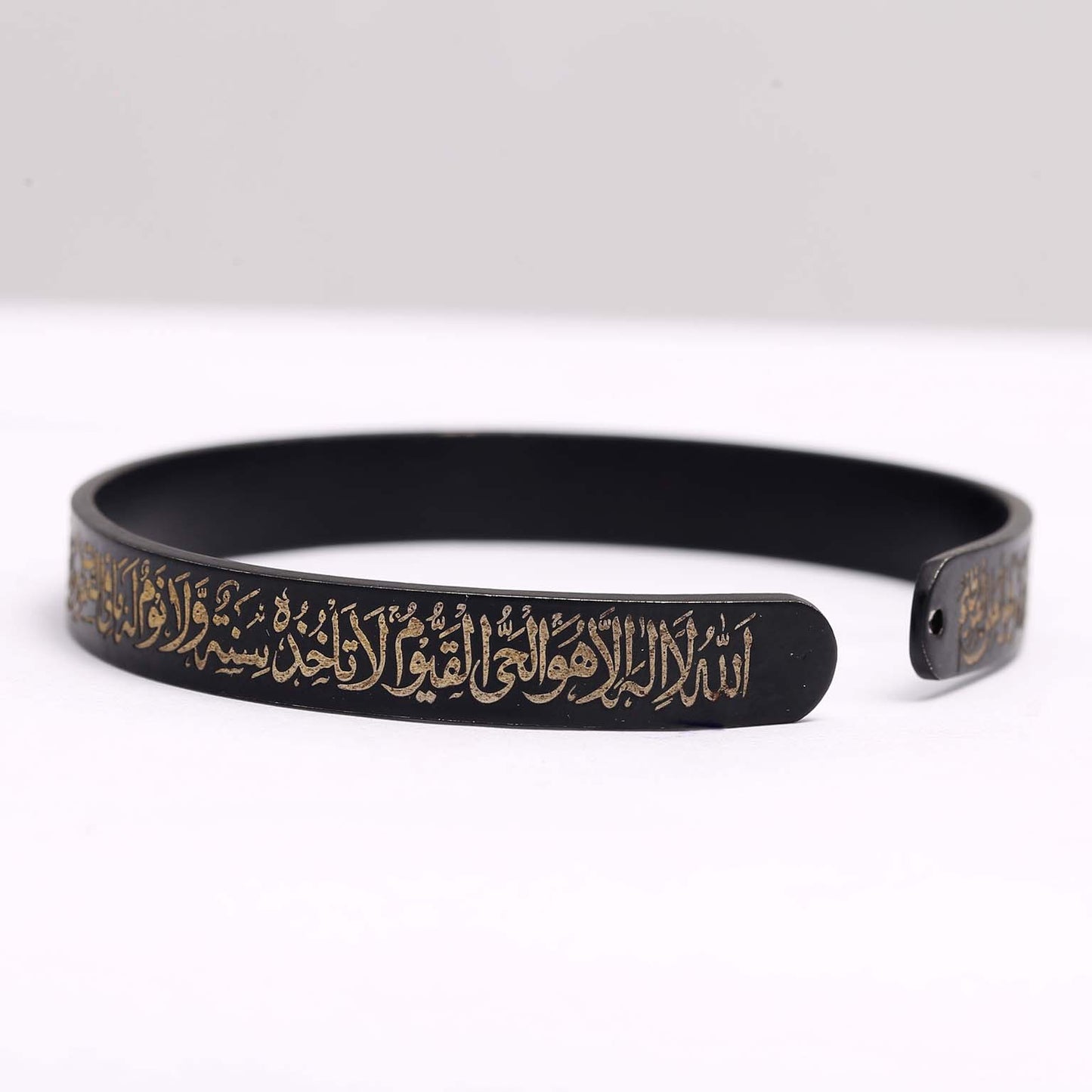 Ayat ul Kursi Wrist Band Kara Black Polish
