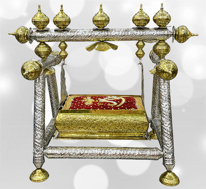 Medium Size Jhoolah Shahzada Ali Asghar (as) Silver (New Arrival)