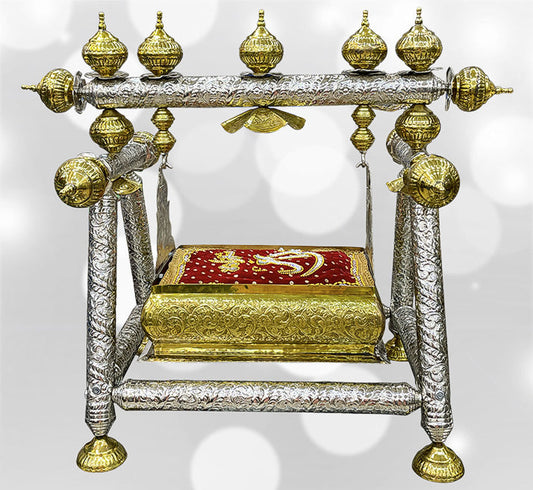 Medium Size Jhoolah Shahzada Ali Asghar (as) Silver  (New Arrival)