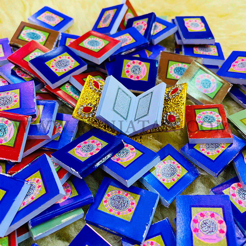Beautiful Little Quran in Many Colors Available For Punjatan Tabarrukat Centre