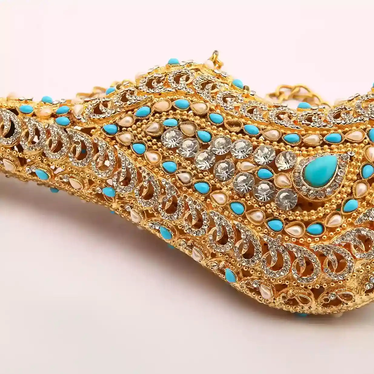 Beautiful Mashk e Sakina s.a Mashaq in Kashi work with Feroza stones