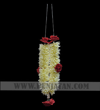 Red & Yellow Artificial Flowers For Alam & Taboot small size