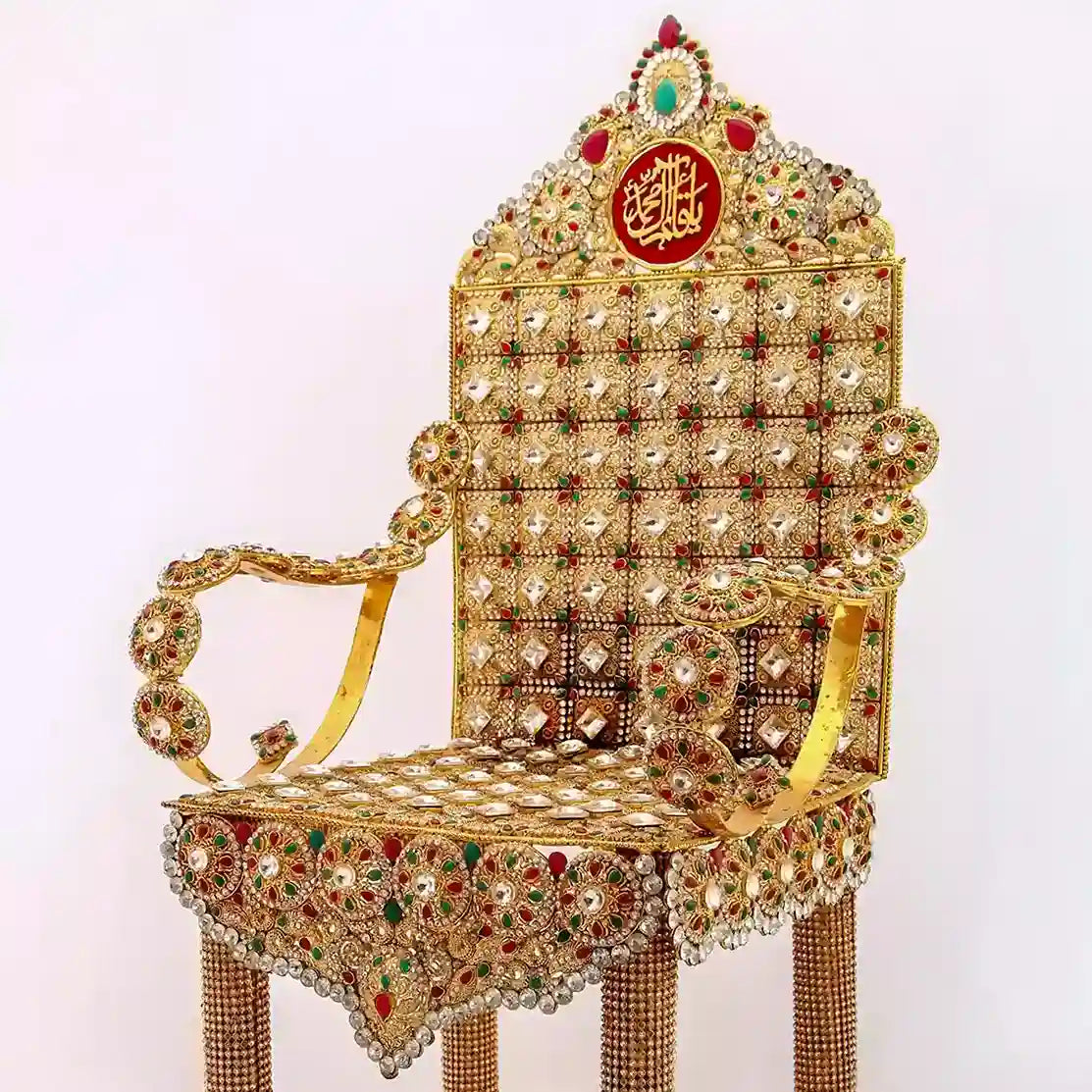 Elevating Azakhana with Ya Qaim Ale Muhammad as Kursi Chair