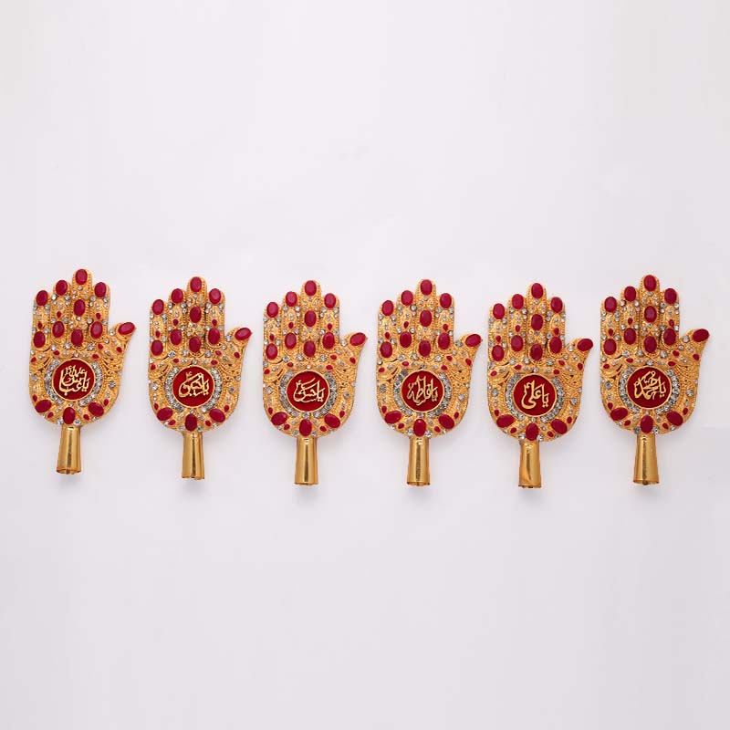 Panja Red Stones Hazrat Abbas (as) and Punjatan Set 3inch