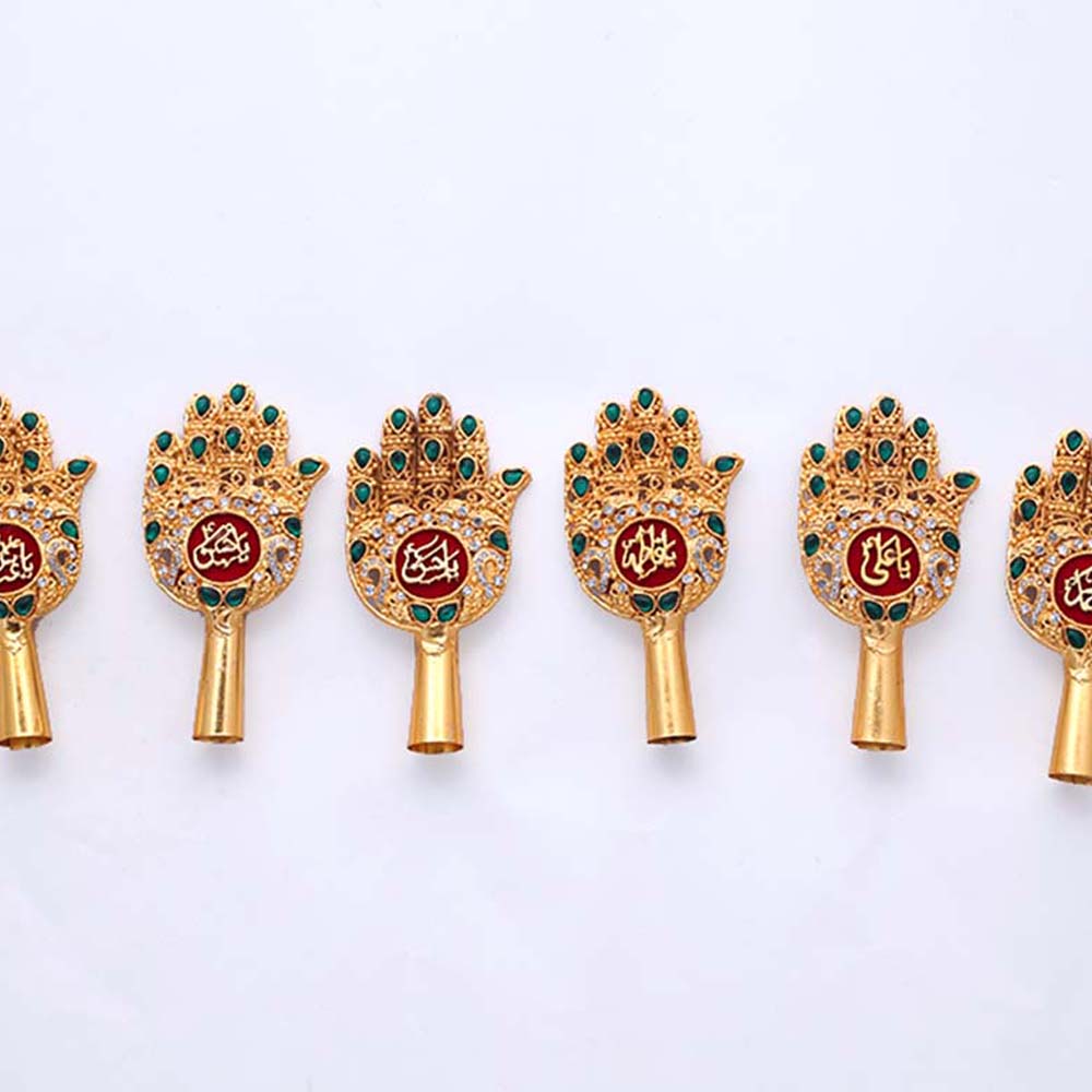 Panjay Set Emerald Stone Punjatan Size 2.5 inch Home Azakhana