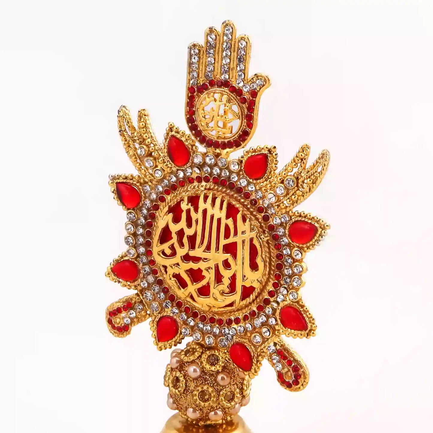 Multi Stone Work Small Panja Stand with Ya Hussain (as) for Your Home Azakhana 1