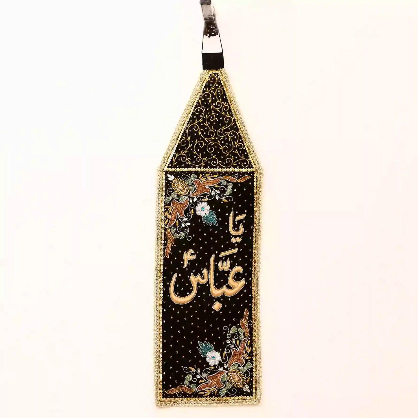 Newly Launched Ya Abbas as Patka with Black Velvet Flower Design