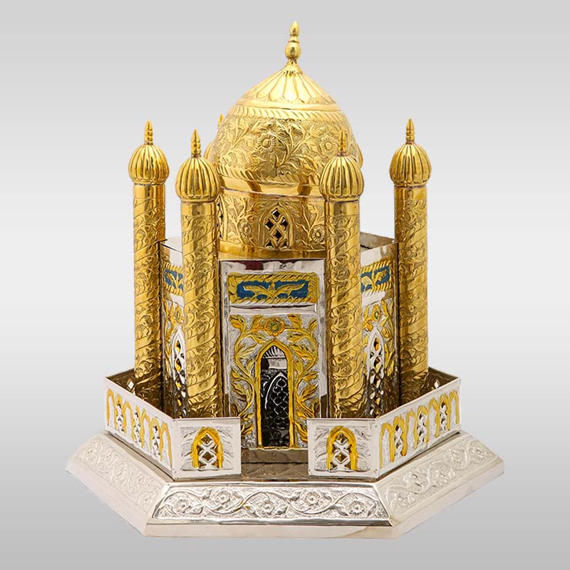 Janat ul Baqi Roza Bibi Fatima Zahra sa Silver & Gold Polish Handicraft Masterpiece