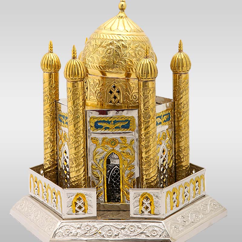 Janat ul Baqi Roza Bibi Fatima Zahra sa Silver & Gold Polish Handicraft Masterpiece