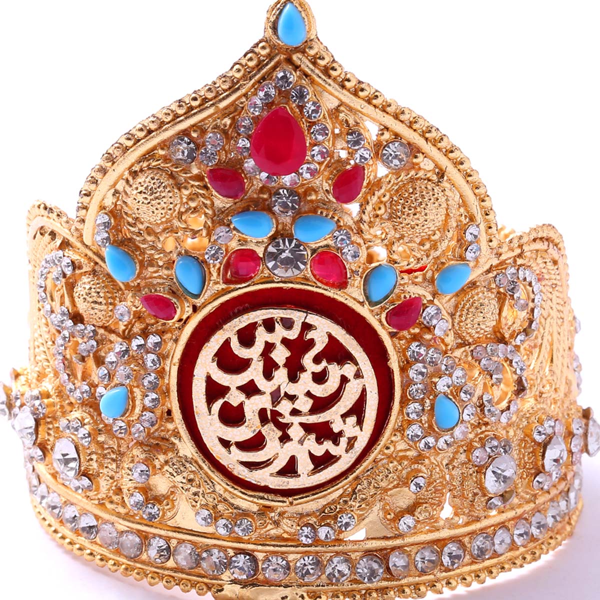 Bibi Zainab (sa) Tajj with Ferozah & Ruby Stone Work