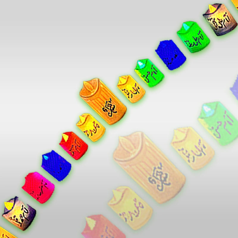 Beautiful Candle Set of 14 Masomeen (as) for Home Decoration Azakhana Decor
