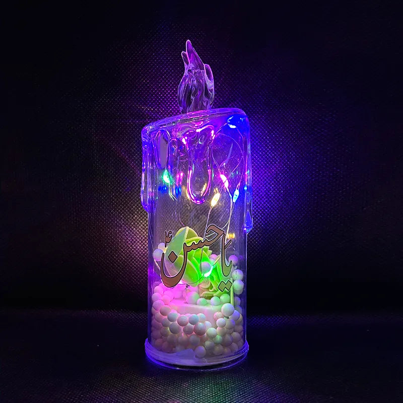 Niaz Decoration LED Lamps Candle Ya Hassan (as)