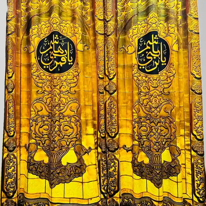 Curtains for Azakhana in Digital Print