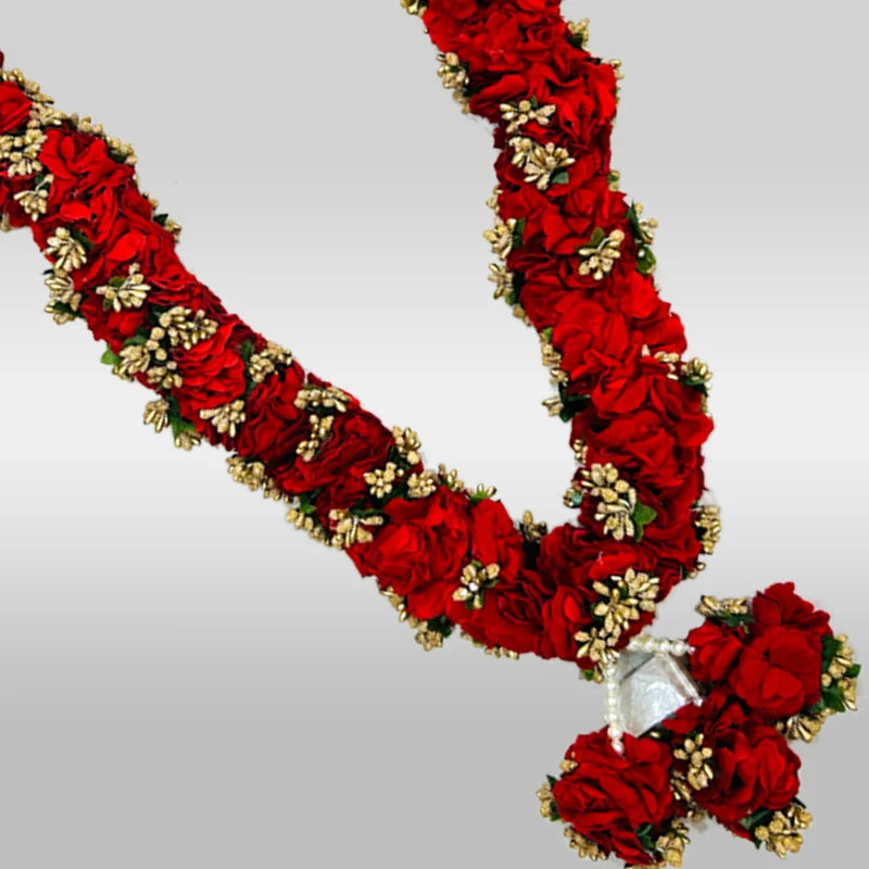 Imambargah Alams for Azakhana in Red Gulab Rose set