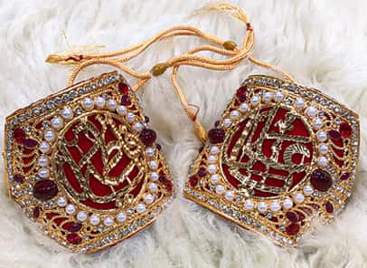 Ya Ali (a.s) & Ya Fatima (s.a) Kashi Imamzamin In Crown Design