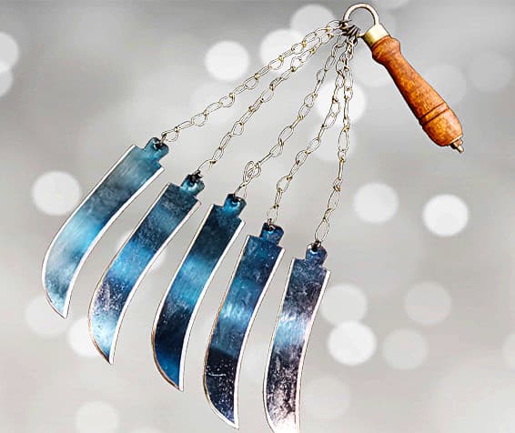 Knife Style Zanjeer With 5 Piece of Blade