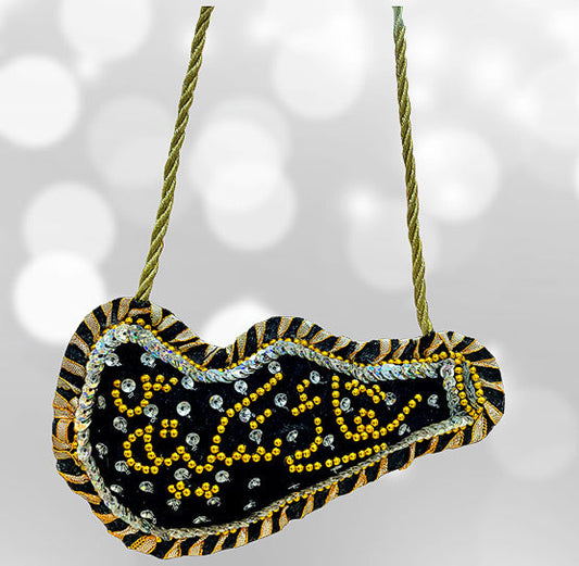 Mashk Saqaye Sakina (sa) Black Velvet In Golden Work