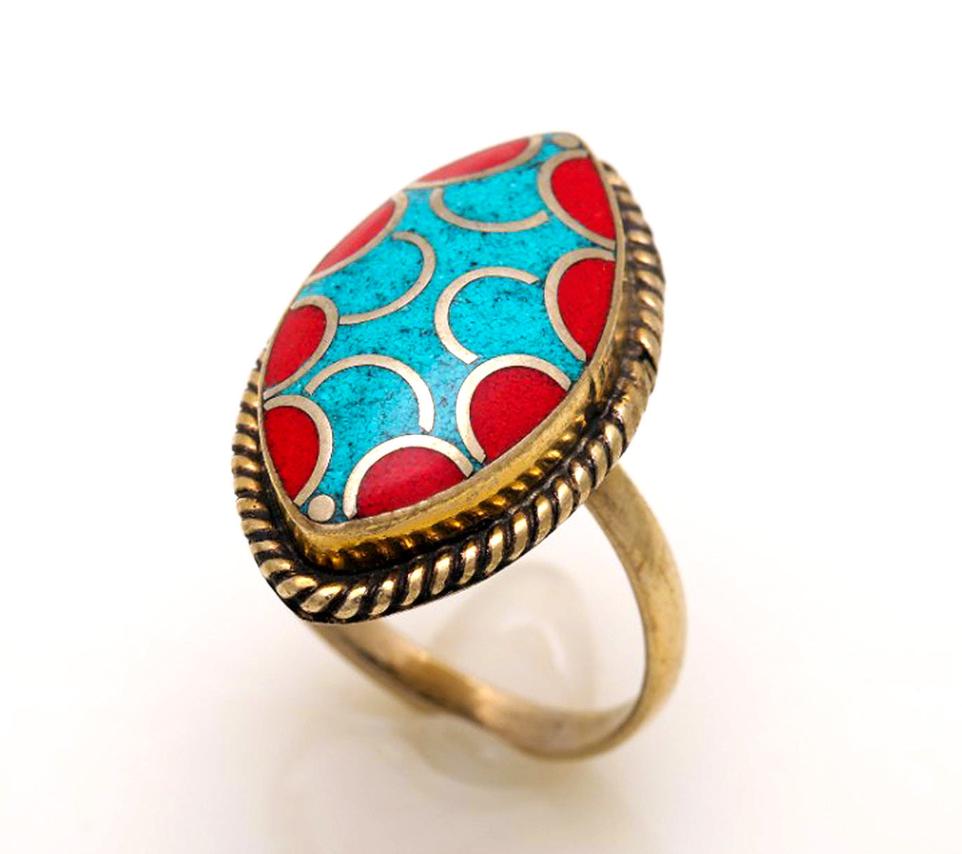 Turkish Ring Feerozah Marjan Stylish Ring