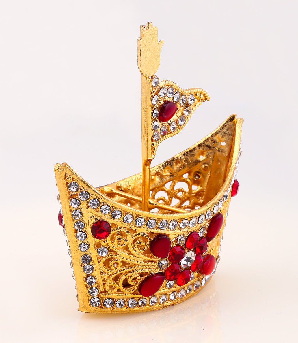 Elegance Azakhana Accessories Kashti + Alam Panja with Exquisite Kashi Stone Work