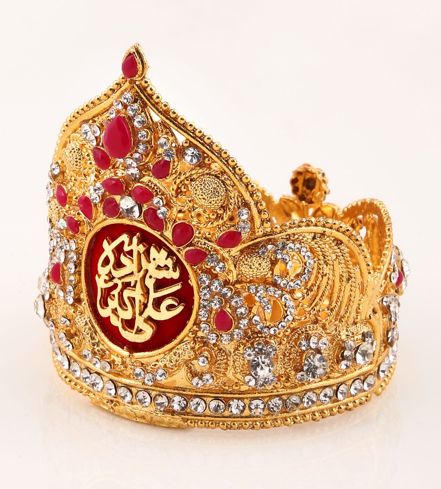 Shahzada Ali Akbar (as) Kashi Gold Tajj With Stone Work