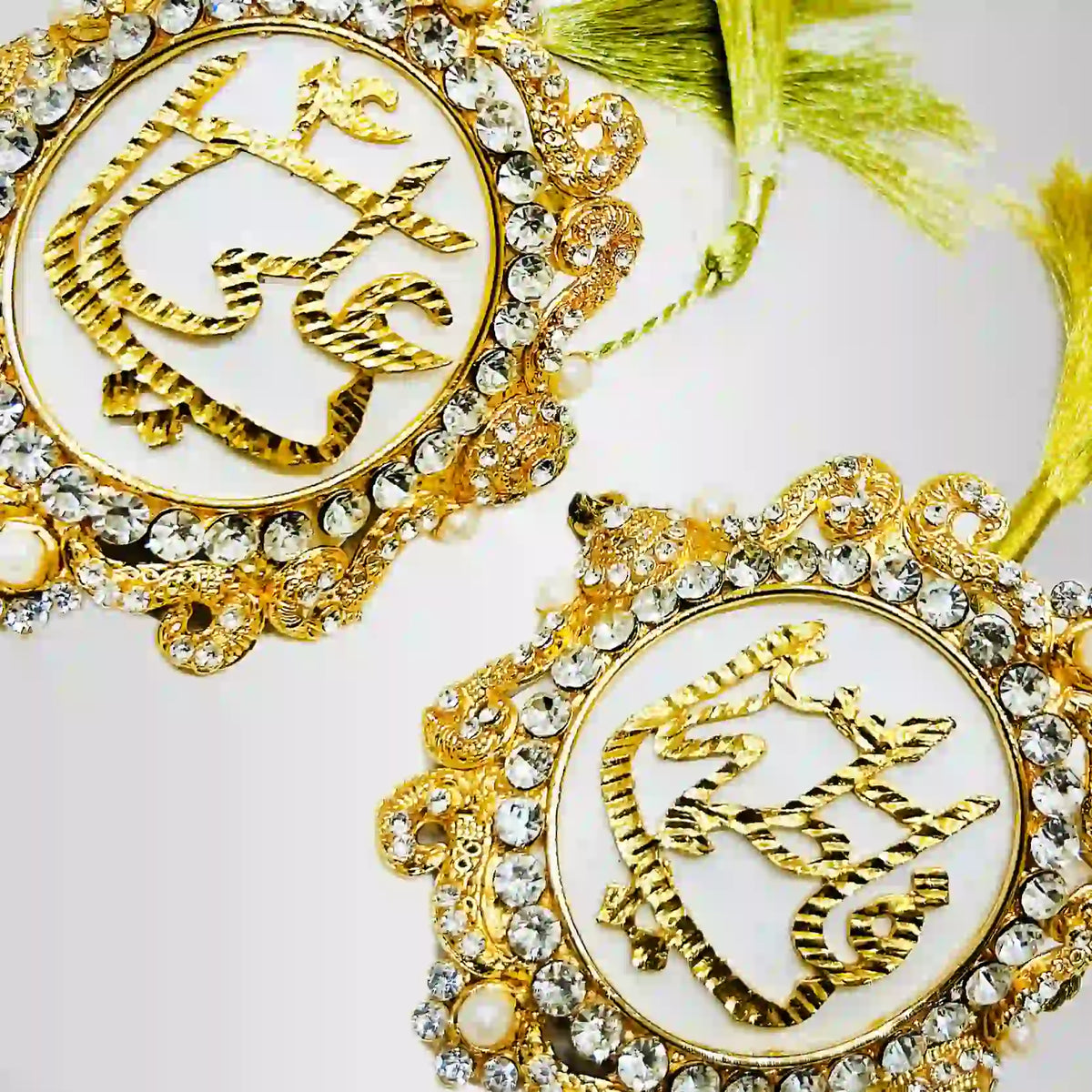 Ya Fatima (sa) Ya Ali (as) Imamzamin Gold Plated For Wedding