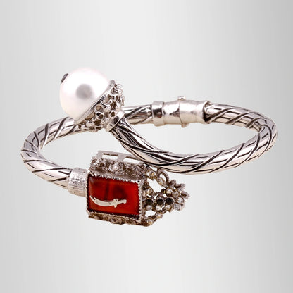Aqeeq Zulfiqar Bracelet Kara Pearl Turkish Design