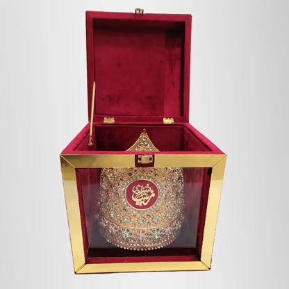 Tajj Bibi Zainab (sa) Zircorns with Velvet Box