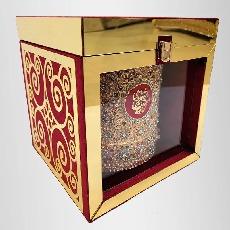 Tajj Bibi Zainab (sa) Zircorns with Velvet Box