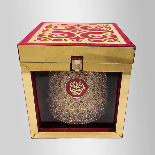 Tajj Bibi Zainab (sa) Zircorns with Velvet Box