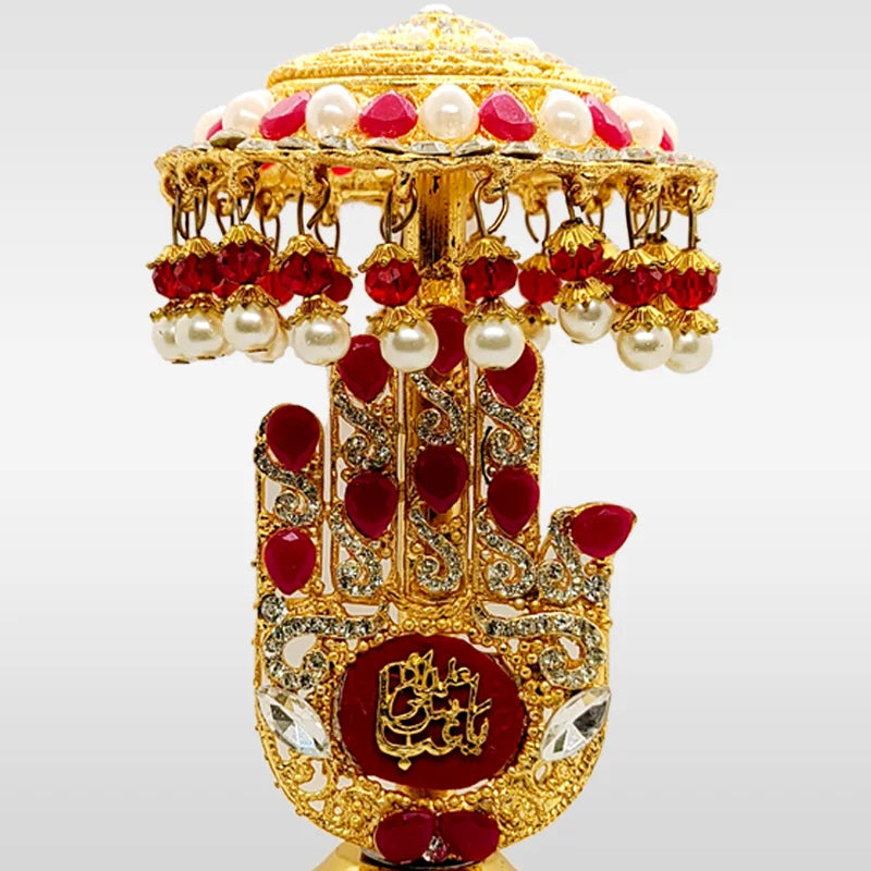Panja Hazrat Abbas (as) Ruby Stone Stand Home Azakhana