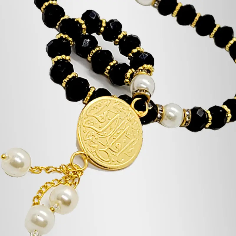 Black Crystal Tasbih Ya Fatima Zehra (sa)