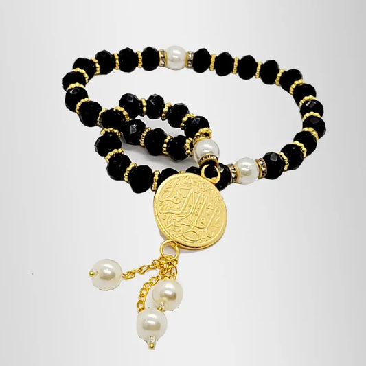 Black Crystal Tasbih Ya Fatima Zehra (sa)