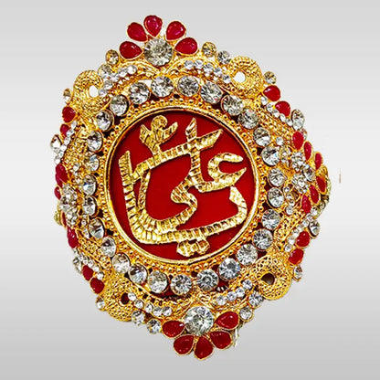 Bridal Imamzamin Metal New Variety Red Stone Work