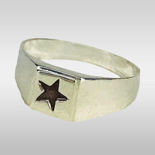 Hirzejawad Taweez Ring Pure Silver Star Ring