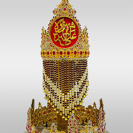 Sehra Shahzada Ali Akbar (as) Tajj with Silver Tray