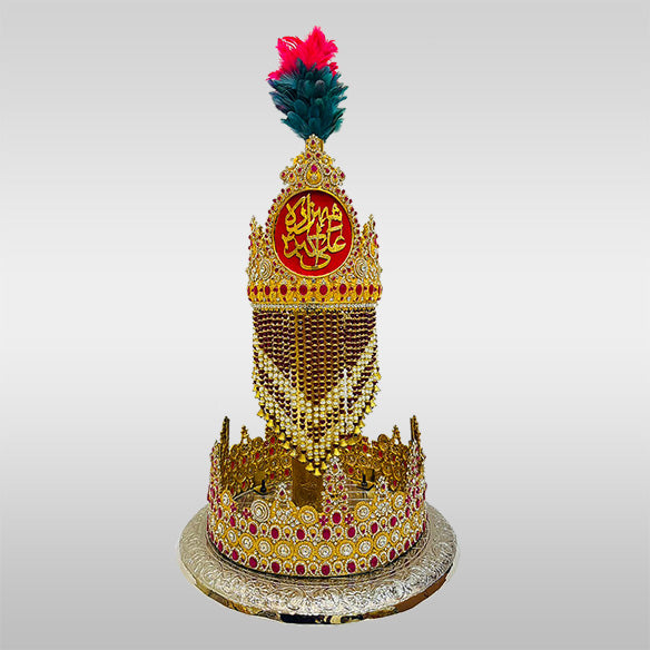 Sehra Shahzada Ali Akbar (as) Tajj with Silver Tray