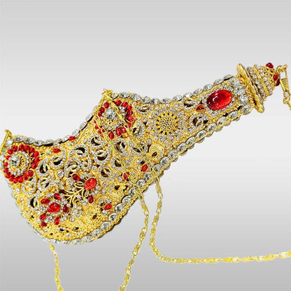 Golden Mashaq Bibi Sakina (sa) Red Stones 8 Inch