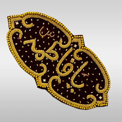 Maroon Velvet Imamzamin Golden Kora Work