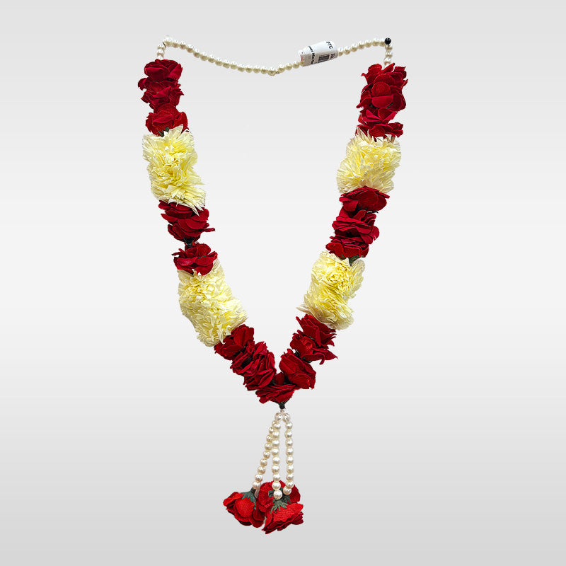 Rose and Cream Flower Haar For Alam Pack of 5pcs