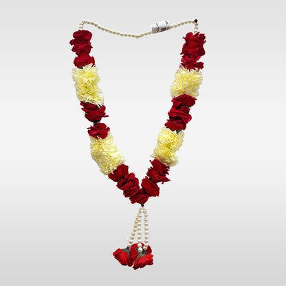 Rose and Cream Flower Haar For Alam Pack of 5pcs