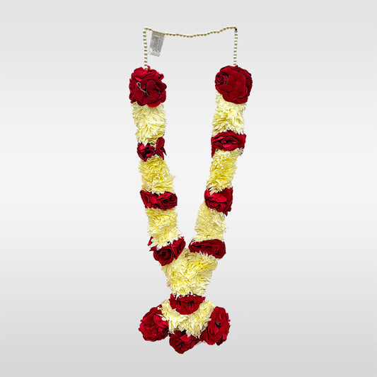 Azakhana Flower Red and Cream Flower Thick Size