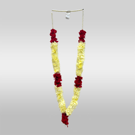 Cream and Red Rose Flowers For Alam Taboot Set of 5pcs